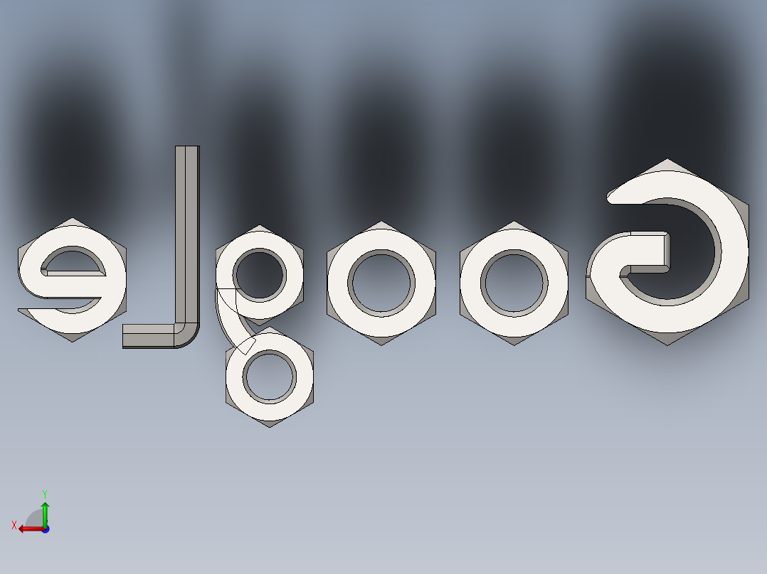 solidworks 谷歌涂鸦后视图