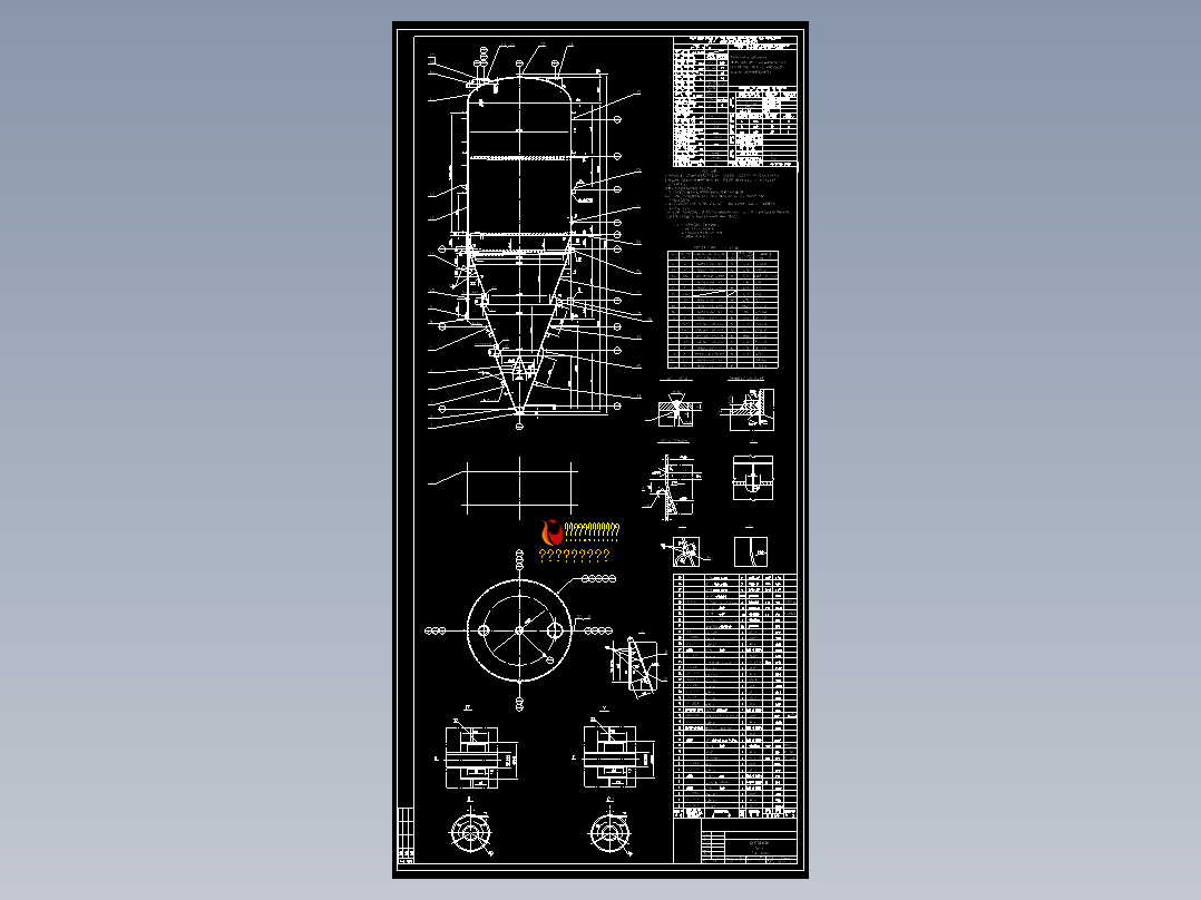 710m3粉料处理罐