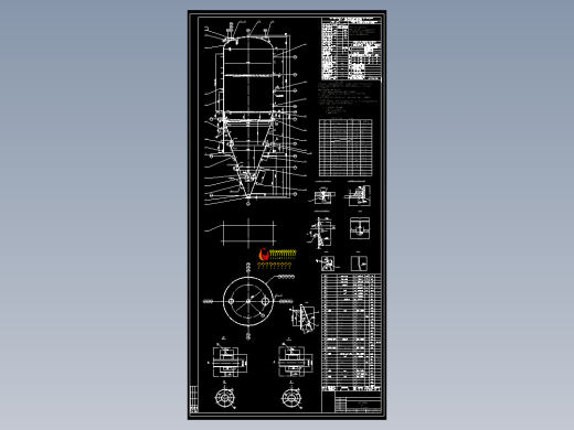 710m3粉料处理罐