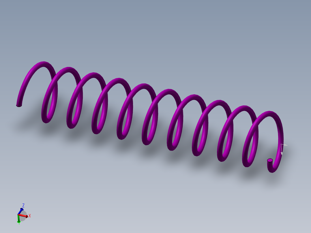 扫描特征画弹簧