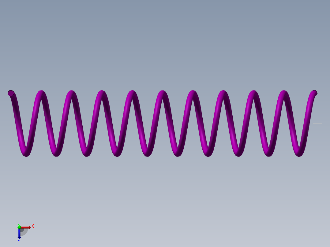 扫描特征画弹簧俯视图