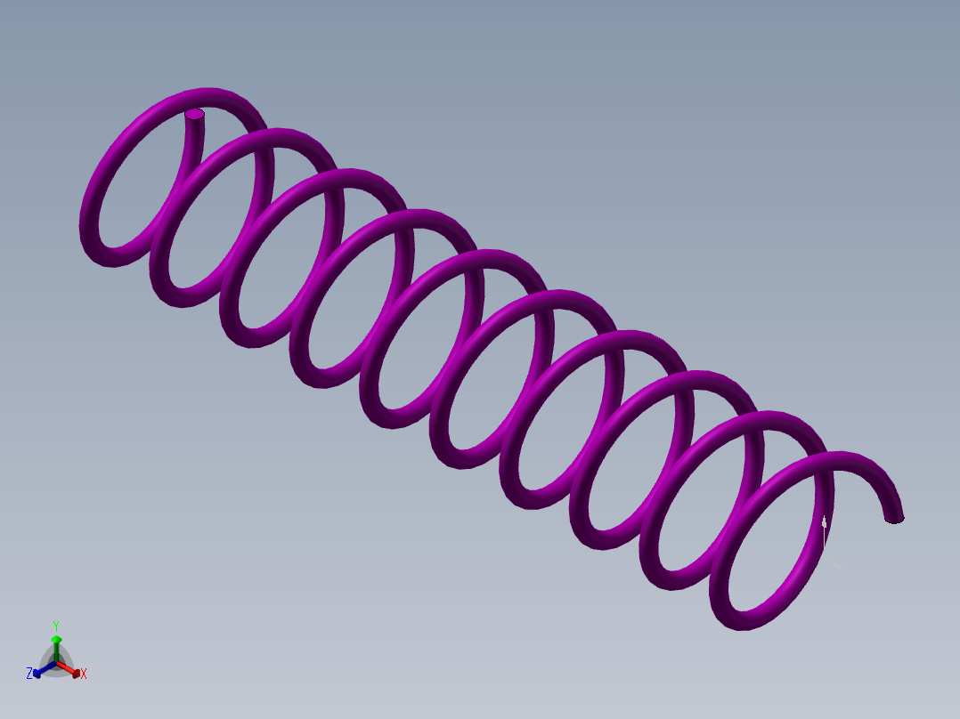扫描特征画弹簧正等轴测图