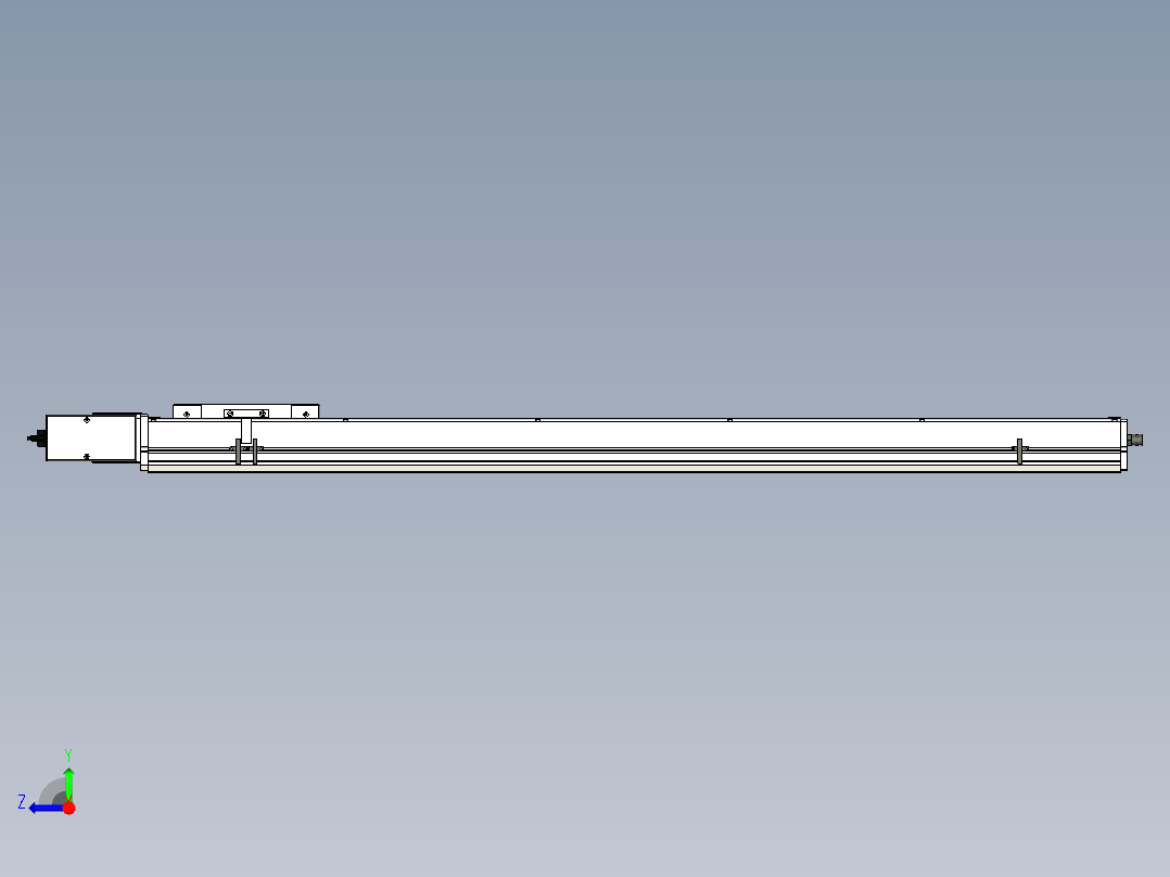 Toyo东佑达直线模组-ECB17-1200-R右视图