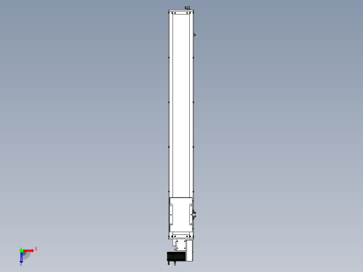 Toyo东佑达直线模组-ECB17-1200-R俯视缩略图