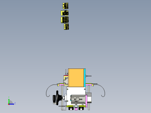 A4_凸轮折弯机、凸轮折弯模组机构SW2015左视缩略图