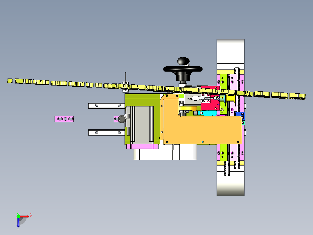 A4_凸轮折弯机、凸轮折弯模组机构SW2015俯视图