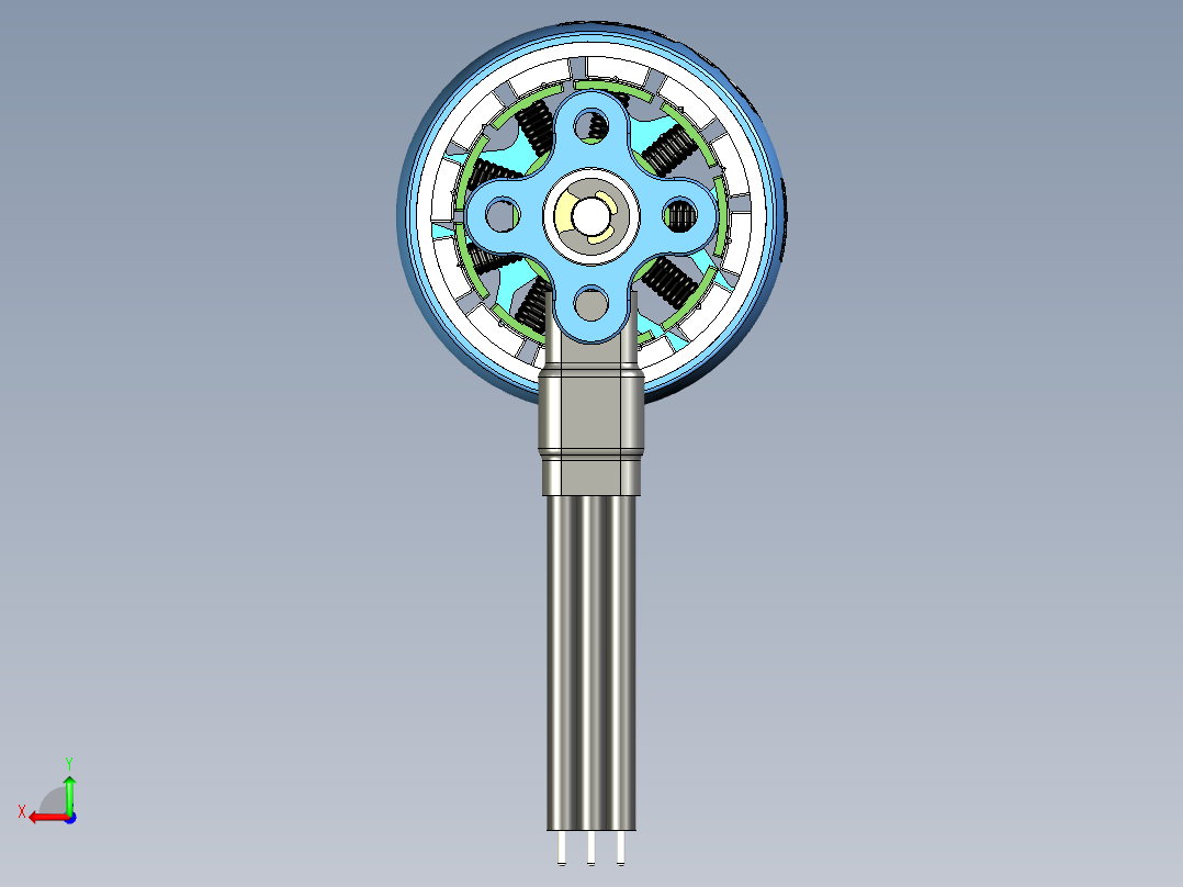 Flight无人机用无刷动力电机XING21404后视图