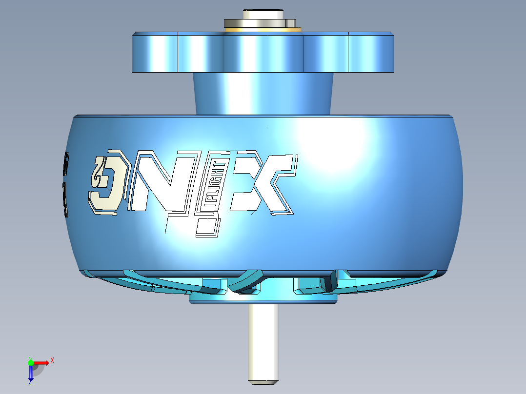 Flight无人机用无刷动力电机XING21404俯视图