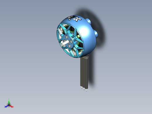 Flight无人机用无刷动力电机XING21404正等轴测缩略图