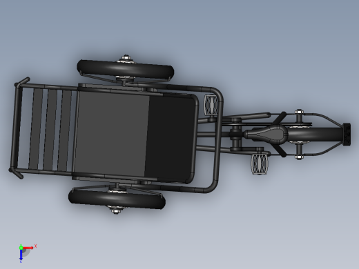 三轮自行车俯视缩略图