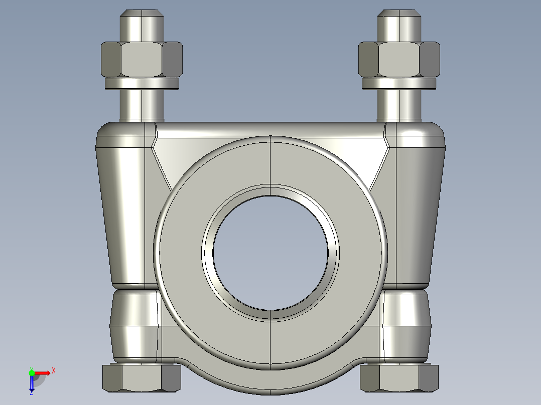 汽车前扭力杆铰接杆俯视图