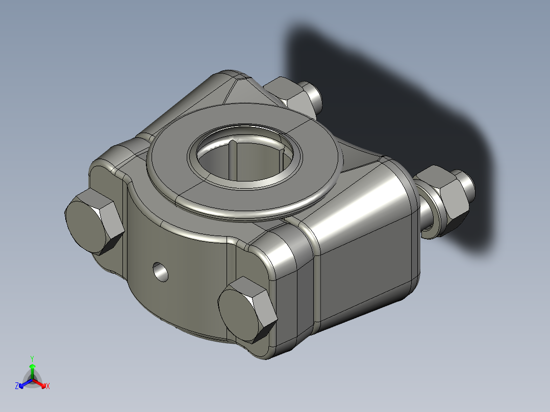 汽车前扭力杆铰接杆正等轴测图