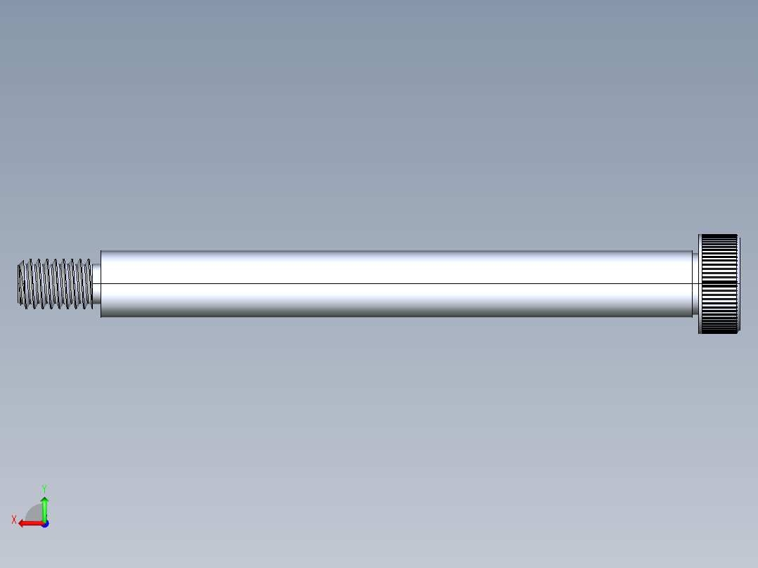内六角螺螺栓-SB 0.375-16 x4.5后视图