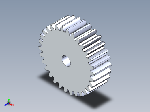 正齿轮-m2 20PA 30t Spur Gear