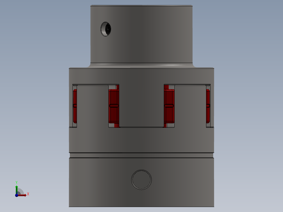 梅花联轴器前视图