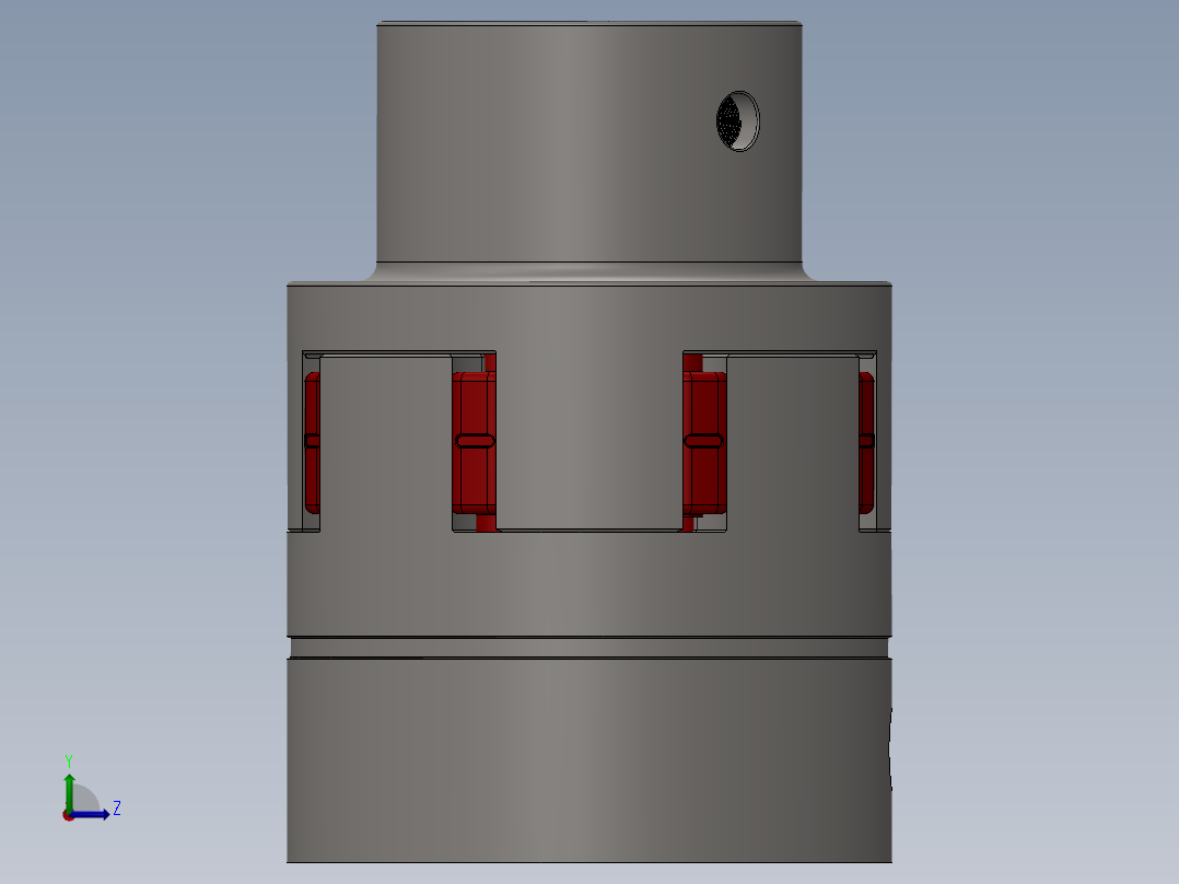 梅花联轴器左视图