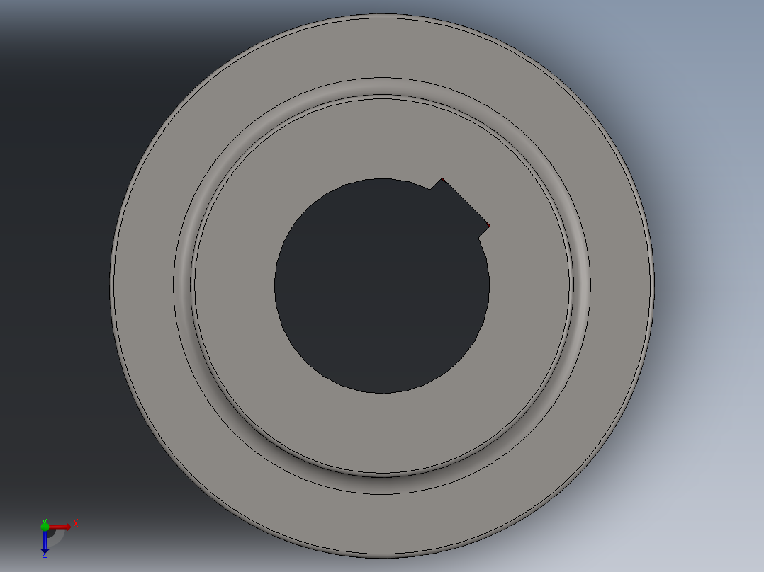 梅花联轴器俯视图