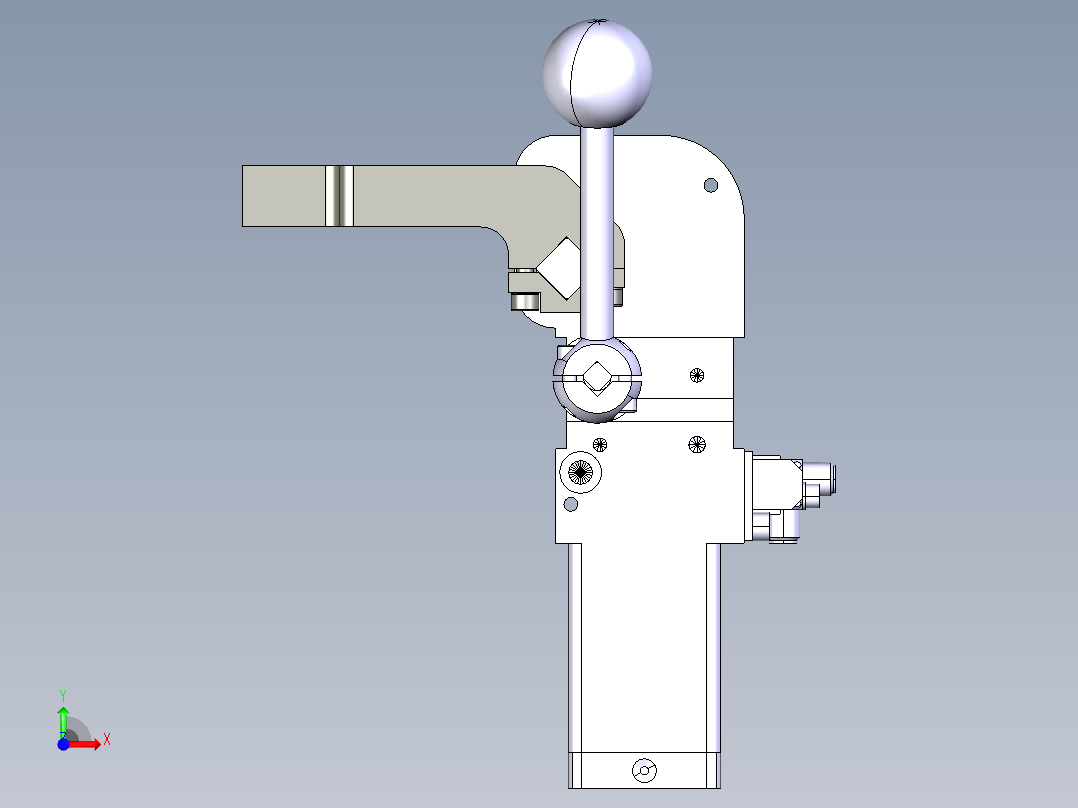 德克斯TUNKERS气缸数模V40.1 BR2 A10 T12 Z_AllCATPart前视图