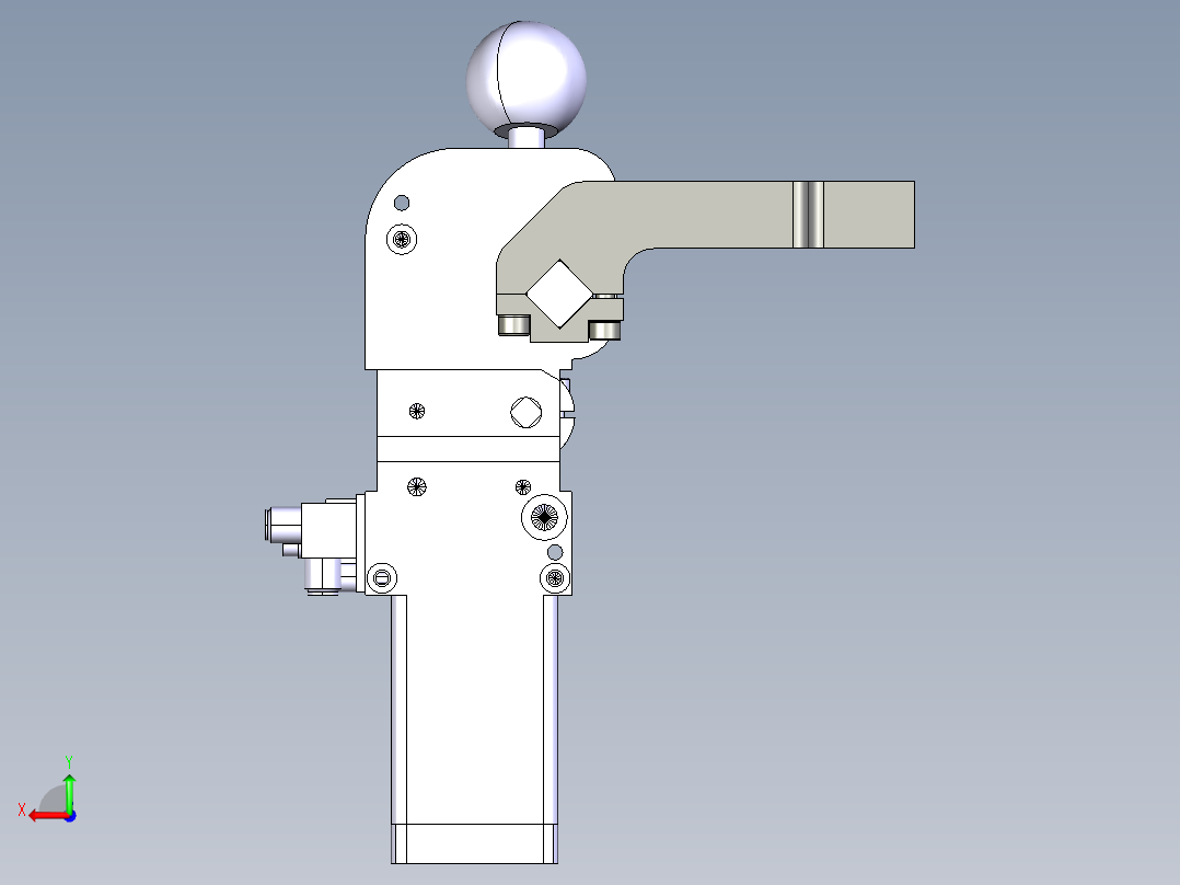 德克斯TUNKERS气缸数模V40.1 BR2 A10 T12 Z_AllCATPart后视图