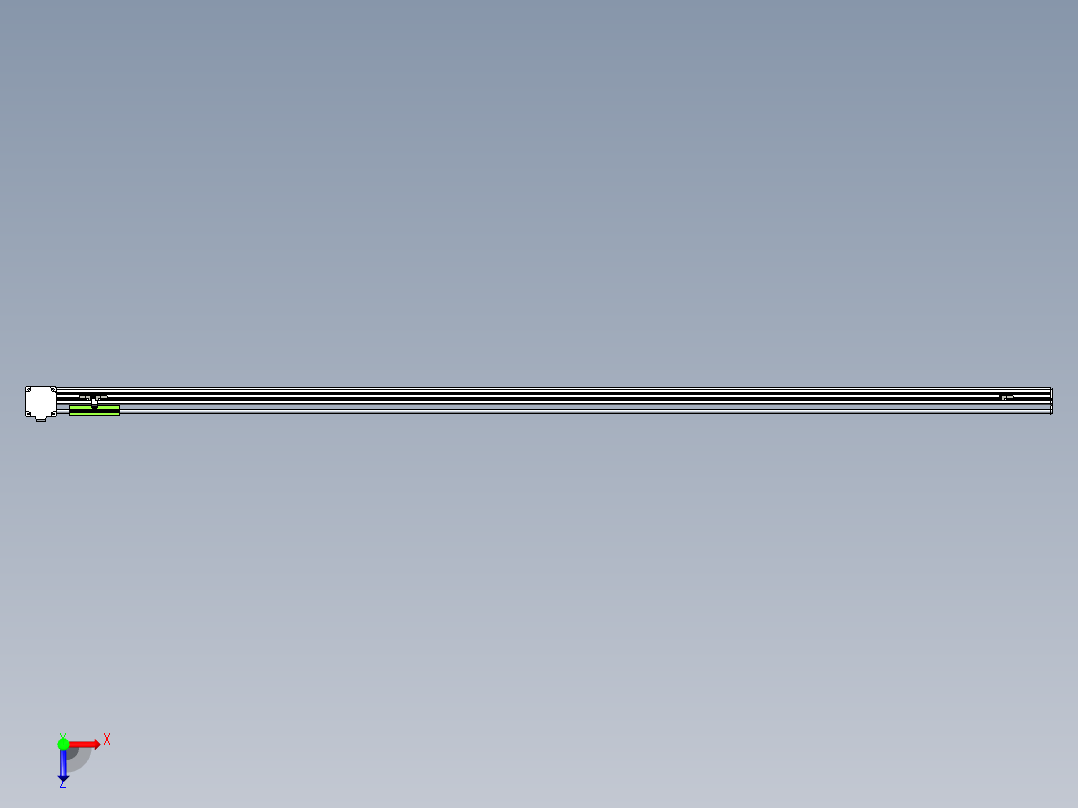 同步带滑台-半封闭B13-L90-S2550-R-Z86-D3俯视图