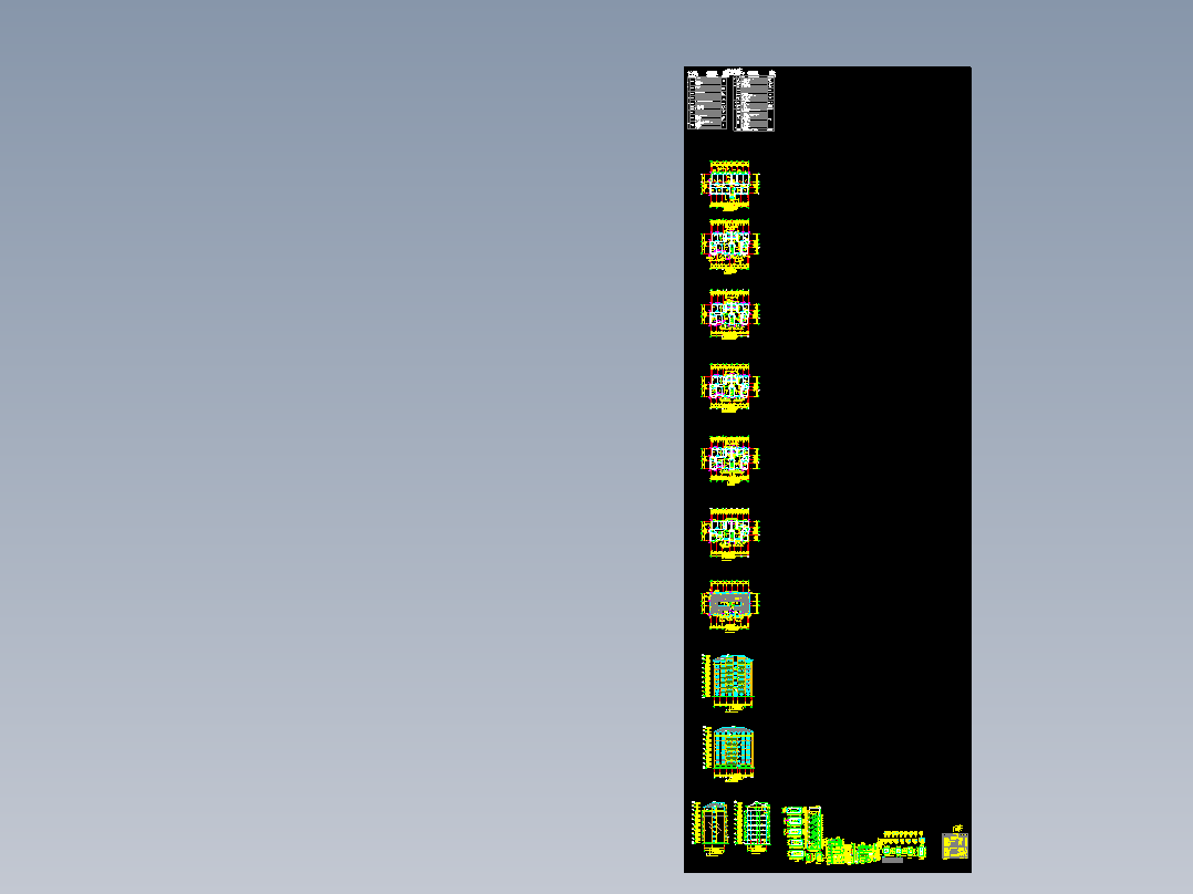 【7层】2000平米七层框架住宅楼施工组织设计及工程量清单（含建筑、结构图，平面图，网络图）