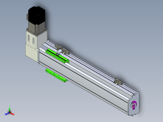 同步带滑台-半封闭B10-L90-S300-R-P40-D3