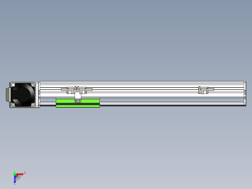 同步带滑台-半封闭B10-L90-S300-R-P40-D3俯视缩略图