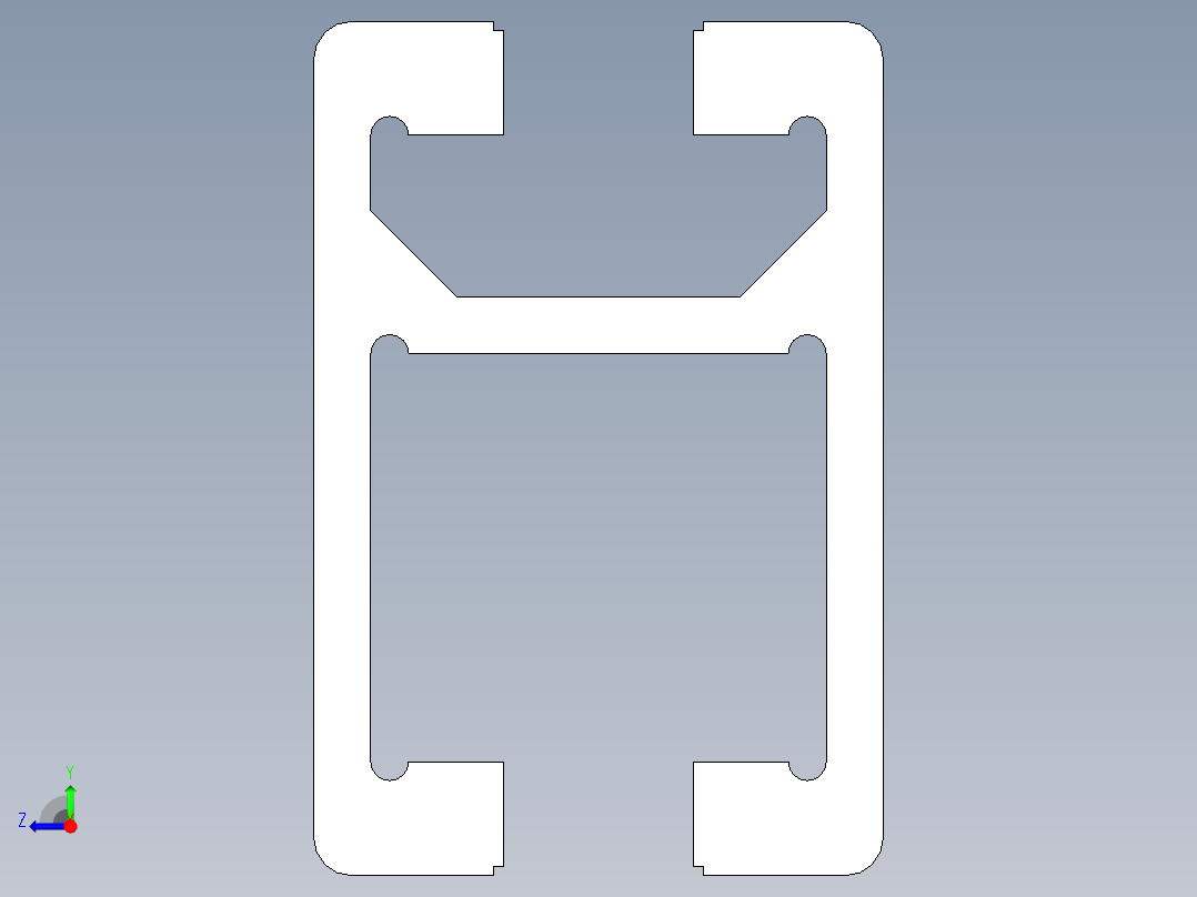 型材-BR 30X45C TROLLEY SUSPENSION PROFILE 3842992946.STEP右视图