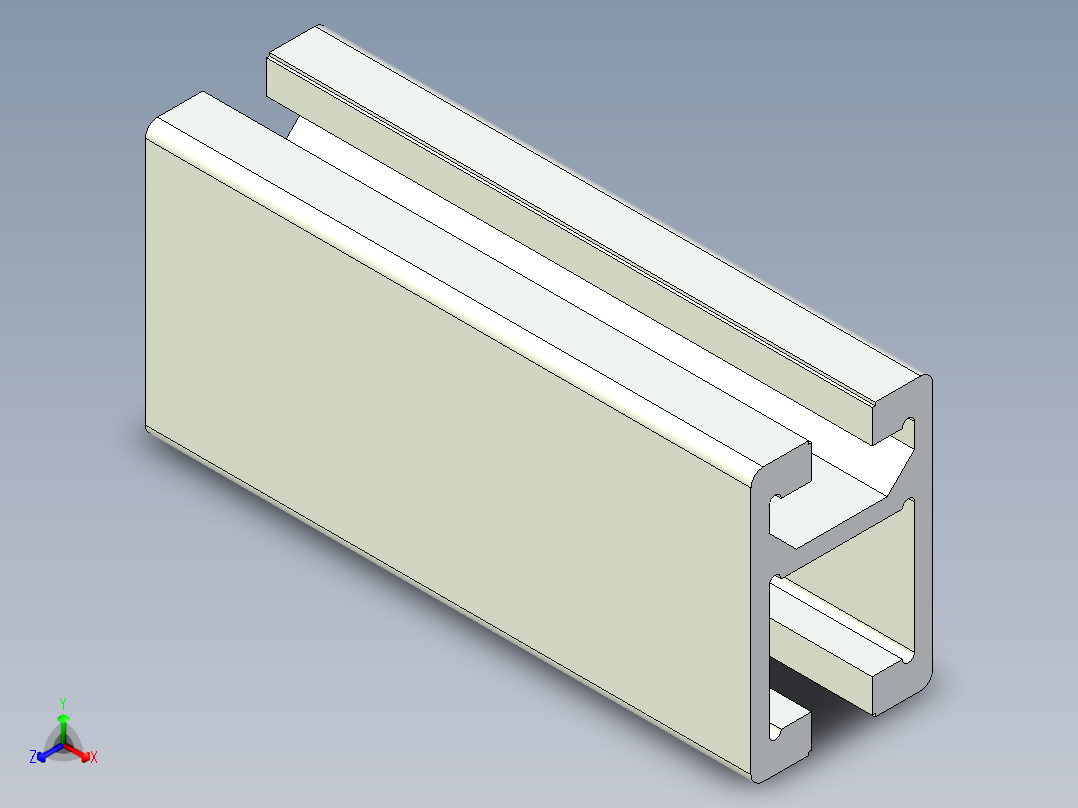 型材-BR 30X45C TROLLEY SUSPENSION PROFILE 3842992946.STEP正等轴测图