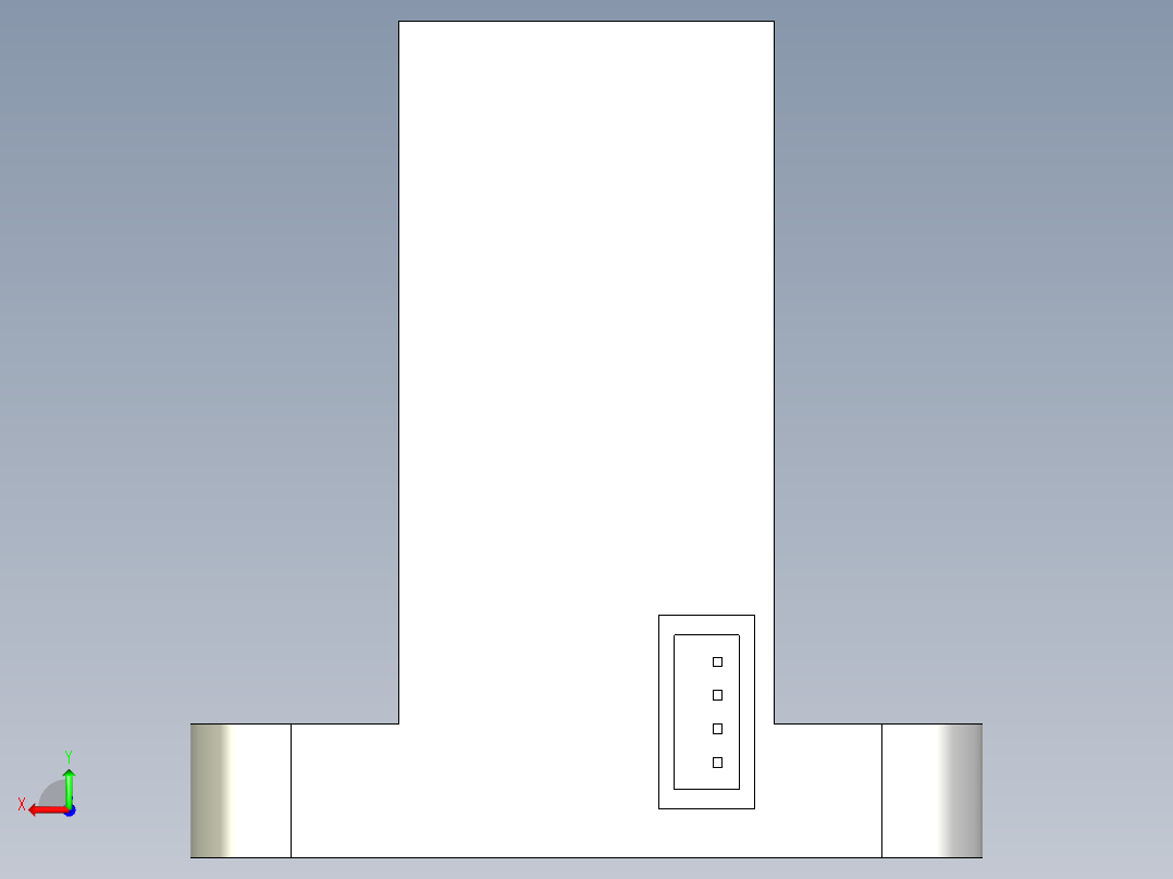 1反射型MA运动传感器 中型 (H型)后视图