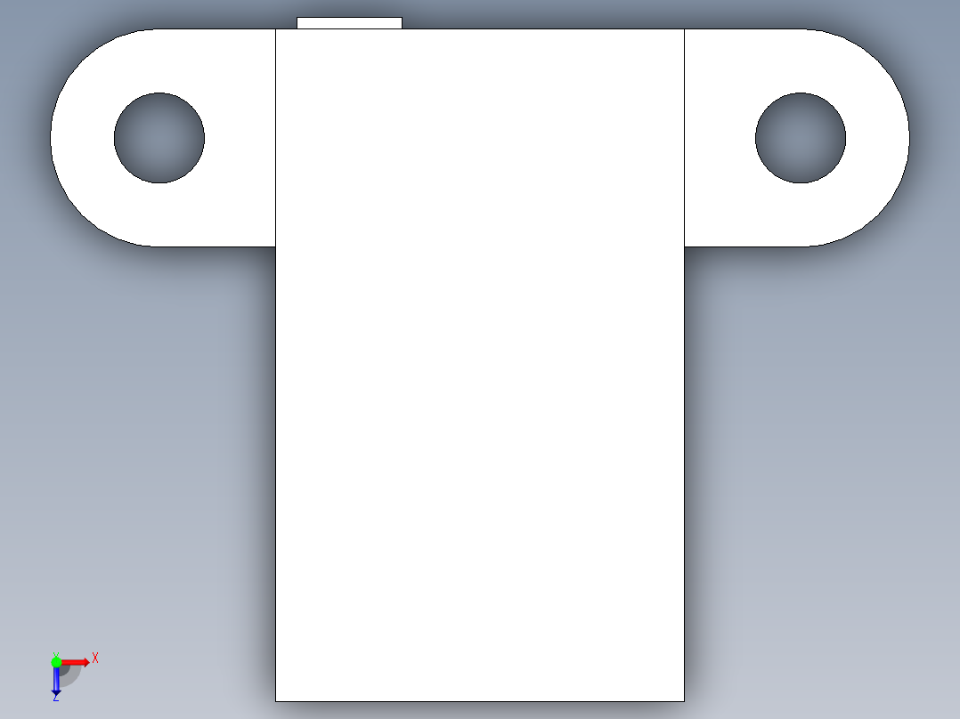 1反射型MA运动传感器 中型 (H型)俯视图