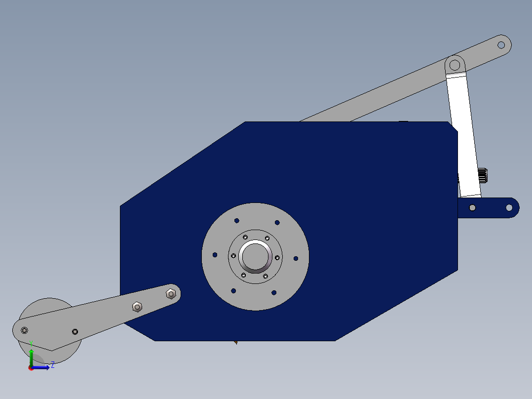 锤爪式粉碎还田机SW三维==888540==150左视图