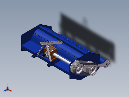 锤爪式粉碎还田机SW三维==888540==150正等轴测缩略图