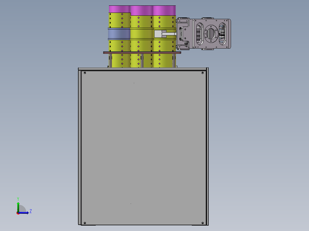 倍速链提升机左视图