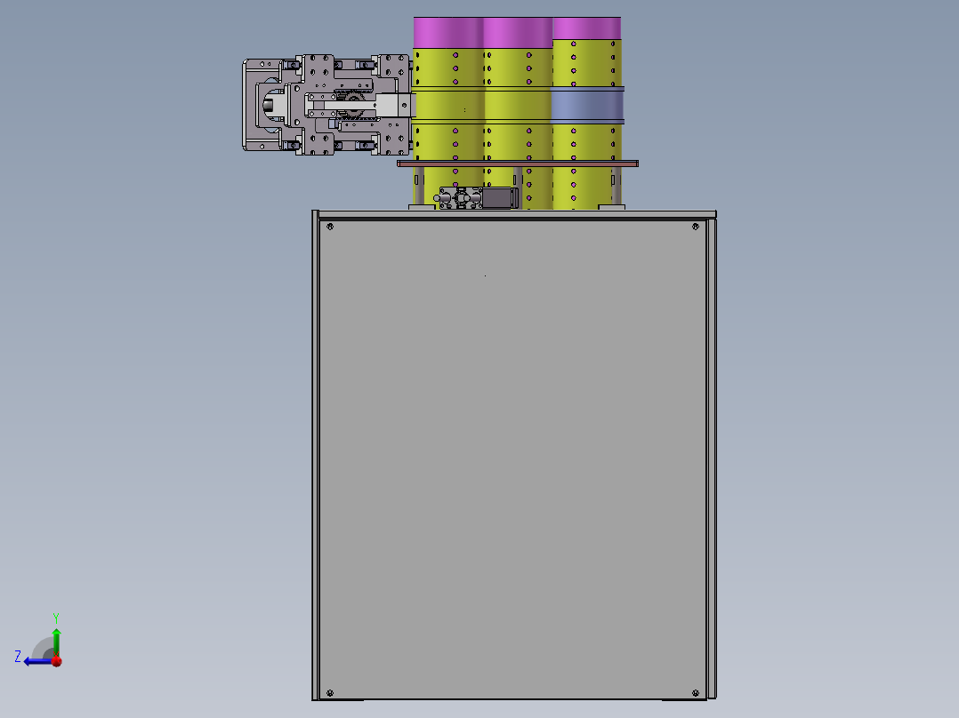 倍速链提升机右视图