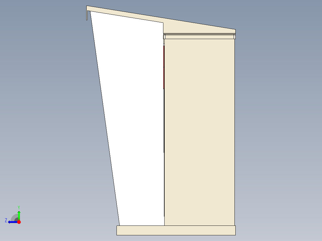 智能包裹终端右视图