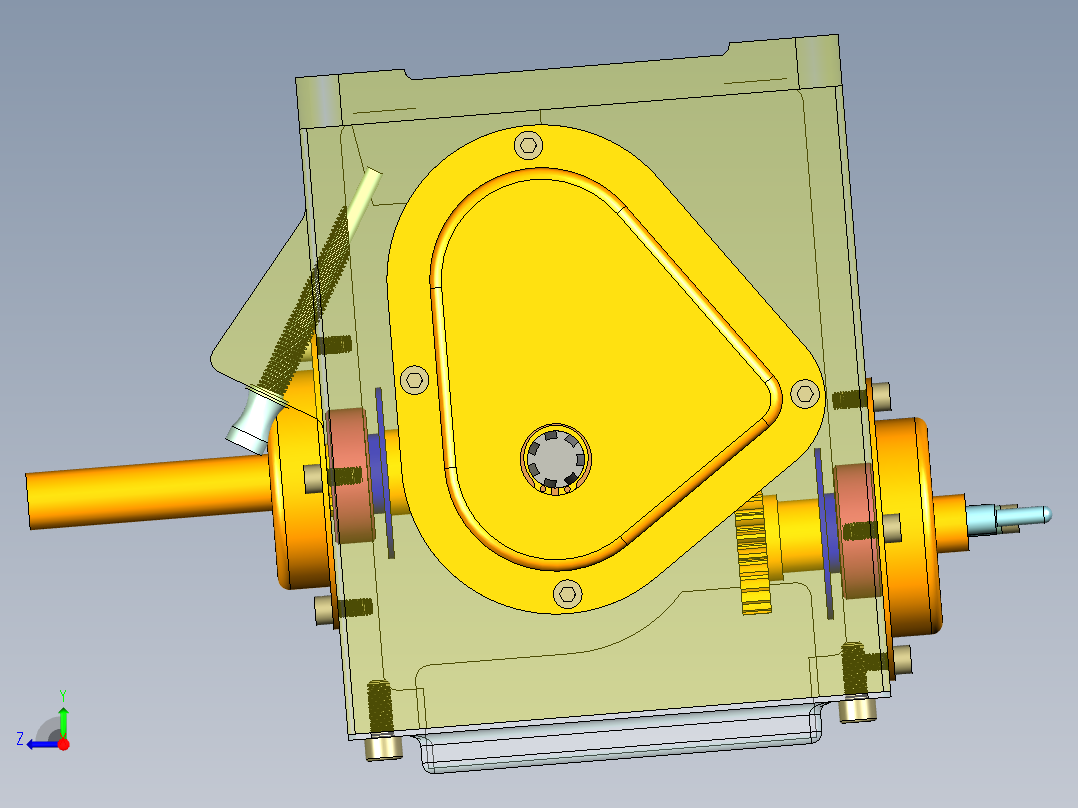 2挡手扶式拖拉机变速箱机构==393182==300右视图