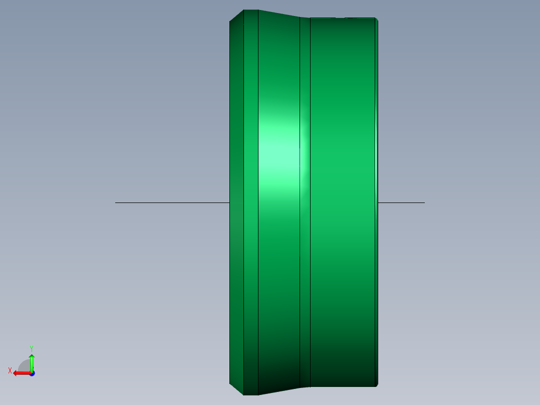 PARKER单连杆密封件3D模型STP格式后视图