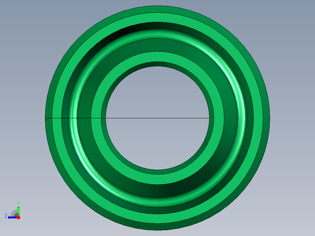PARKER单连杆密封件3D模型STP格式右视图