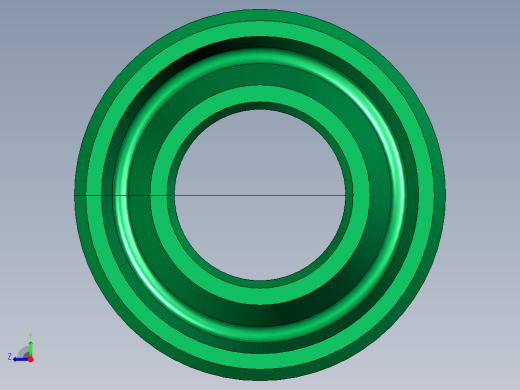 PARKER单连杆密封件3D模型STP格式右视缩略图