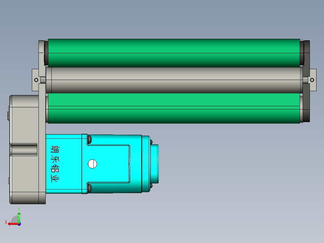 LE-XC3030-中间驱动经济型皮带线后视图