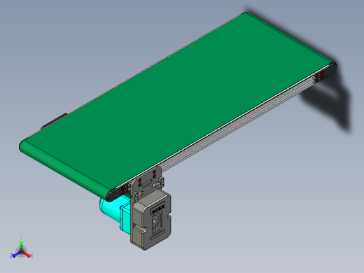 LE-XC3030-中间驱动经济型皮带线正等轴测缩略图