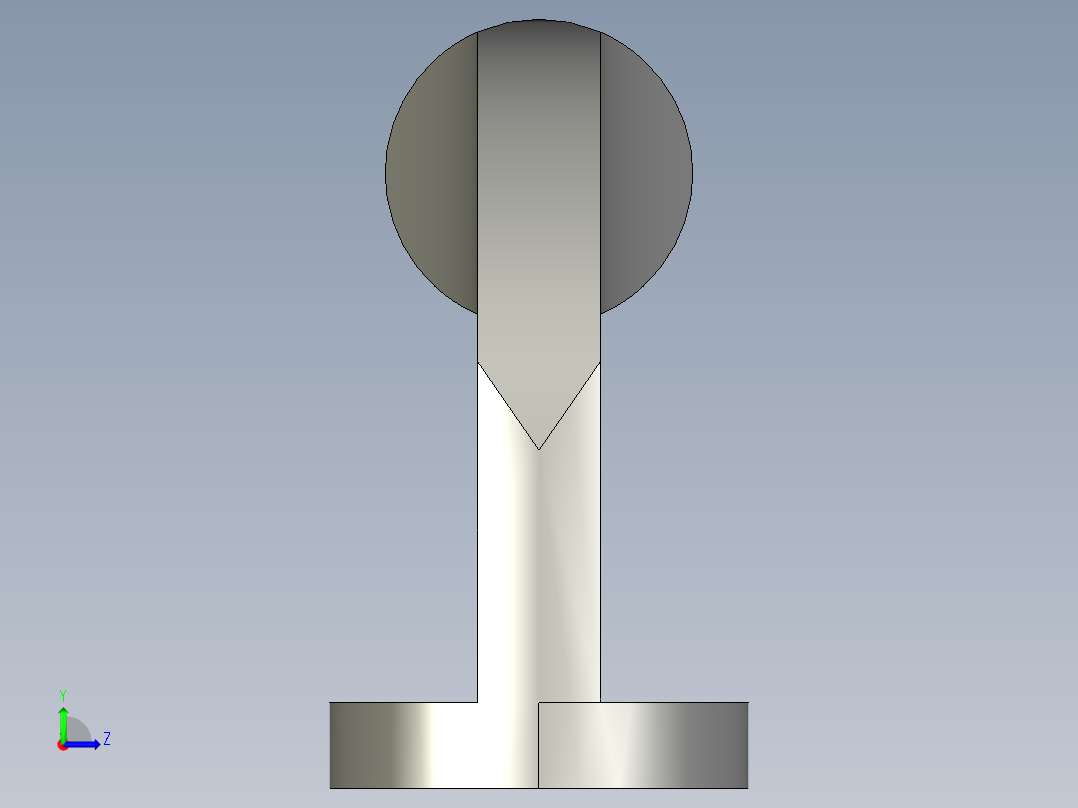 取手(塑膠)K4-3D多系列多零件图纸模型左视图