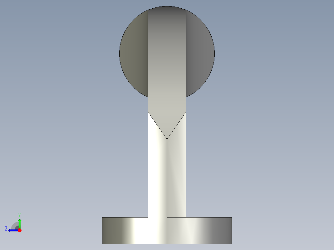 取手(塑膠)K4-3D多系列多零件图纸模型右视图