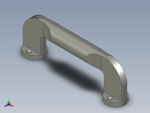 取手(塑膠)K4-3D多系列多零件图纸模型正等轴测缩略图