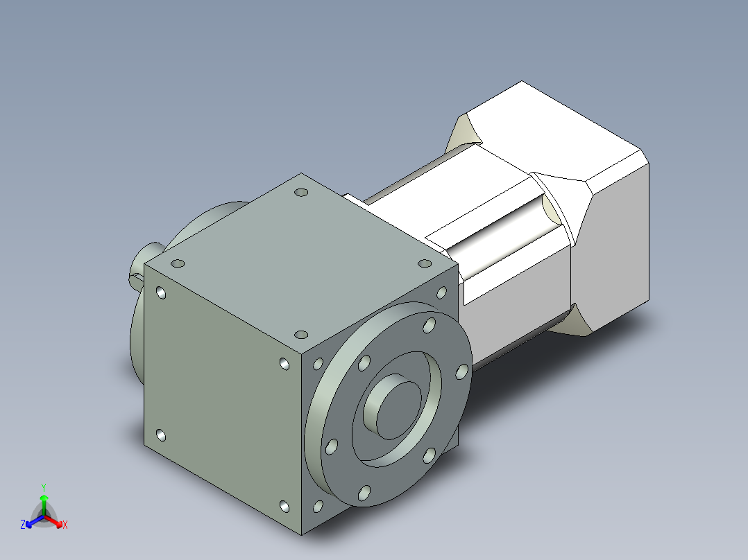 换向器PW140单轴 PLX120-L2 24-95-115-M6.stp主视图