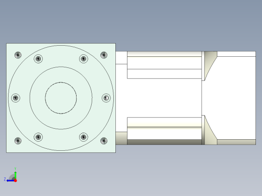换向器PW140单轴 PLX120-L2 24-95-115-M6.stp右视缩略图
