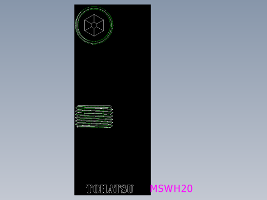 止付螺絲MSWH,MSWSH-2D多系列多零件图纸模型