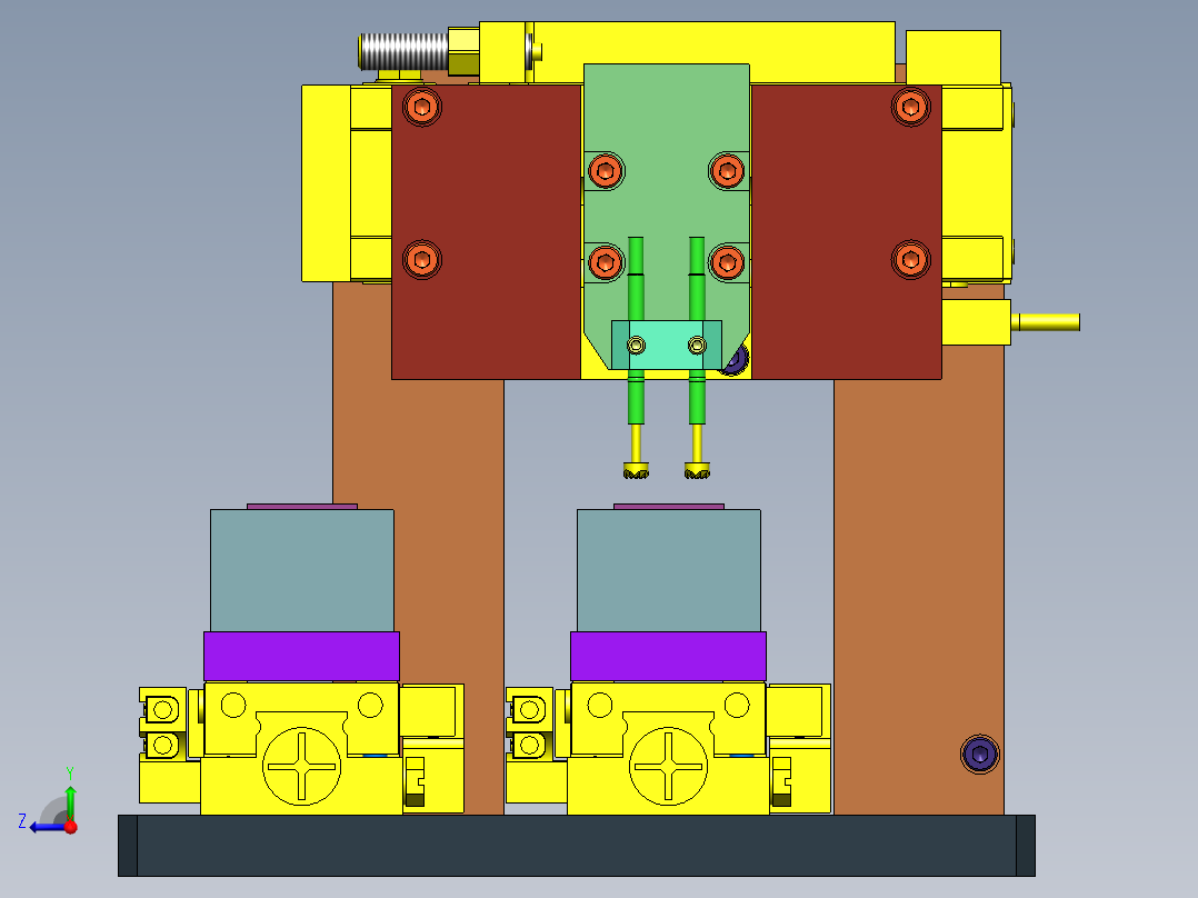 电气特性检查组件右视图