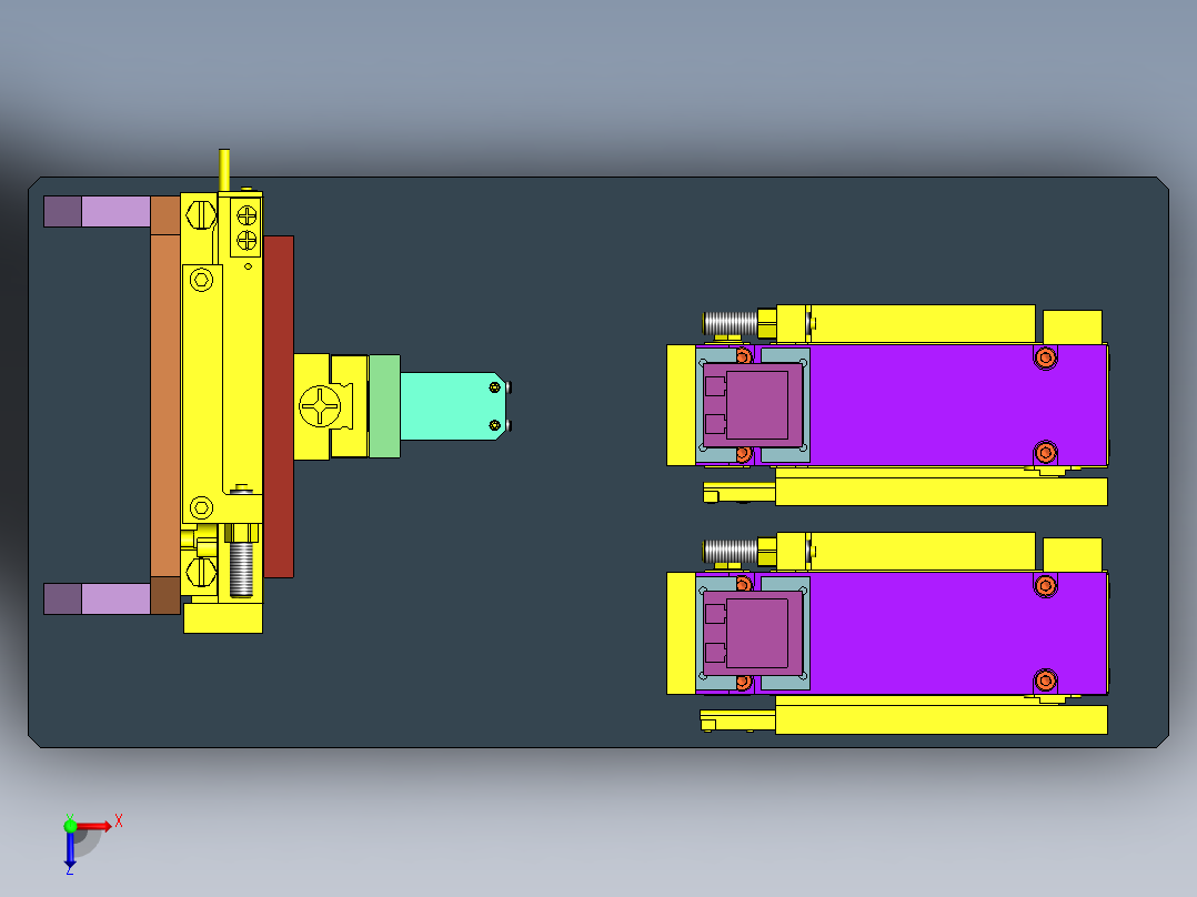 电气特性检查组件俯视图
